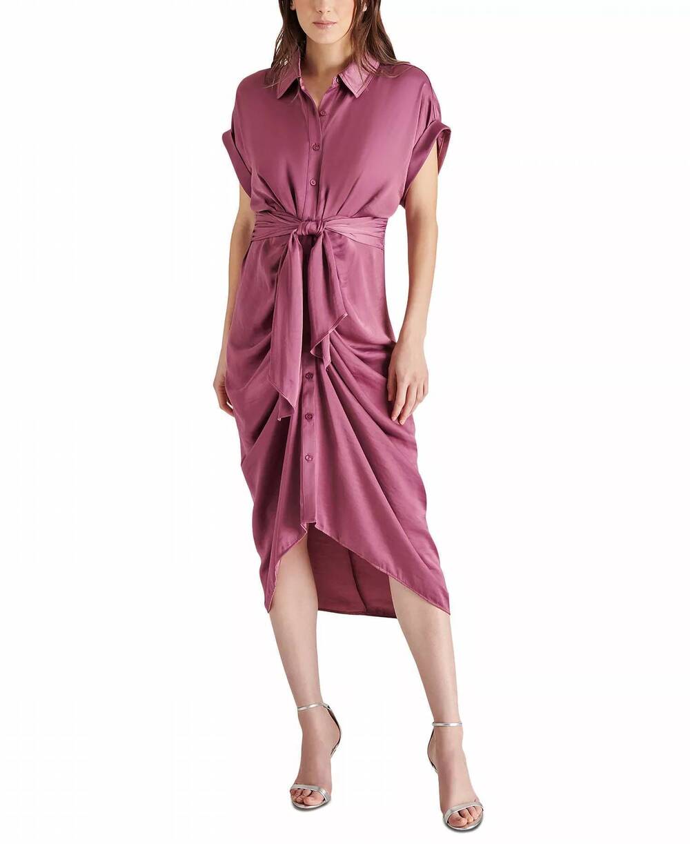 NEW STEVE MADDEN tori dress in royal plum